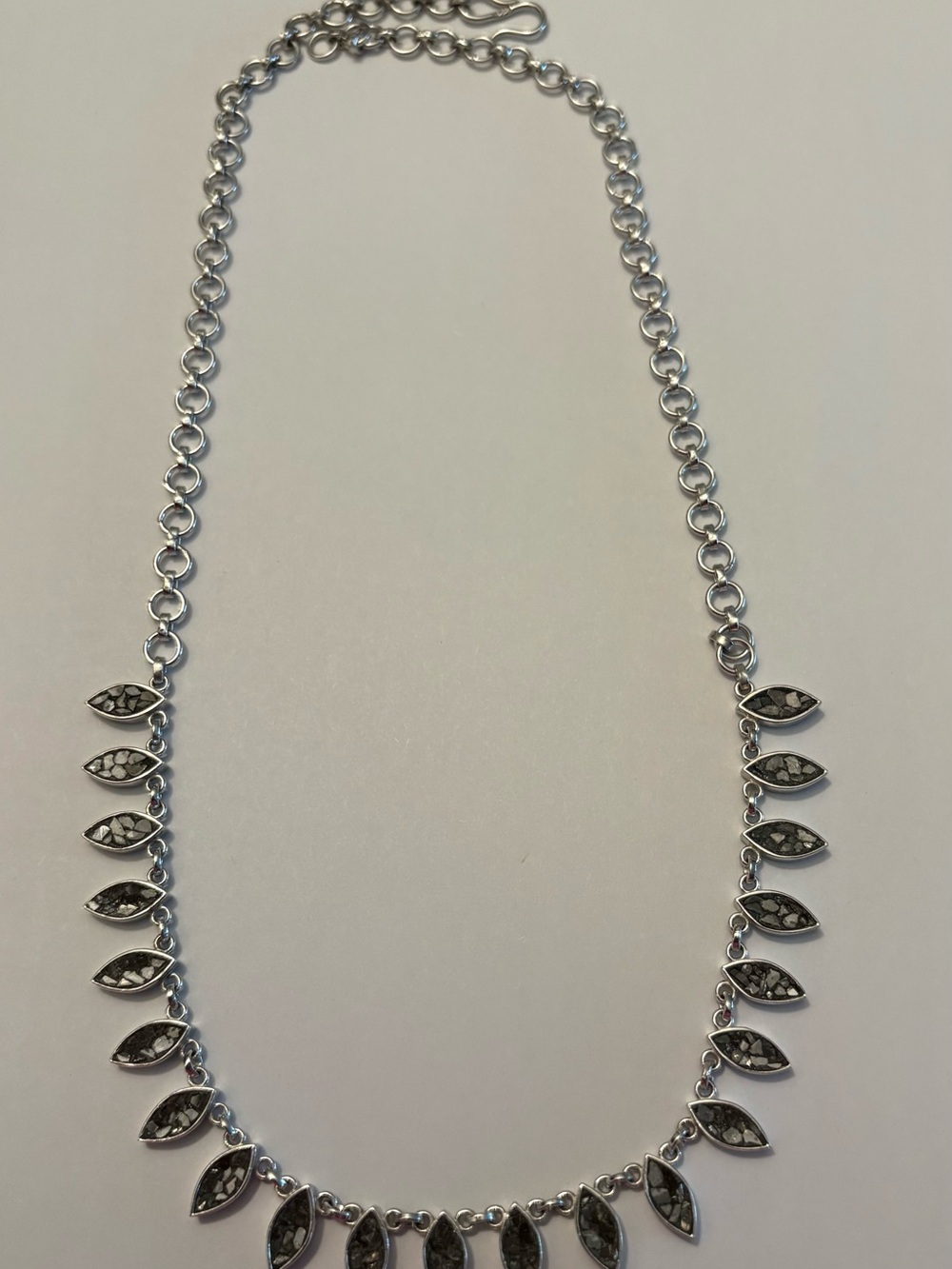 Shana Gulanti sterling silver black diamond marquise necklace - Picture 3 of 3